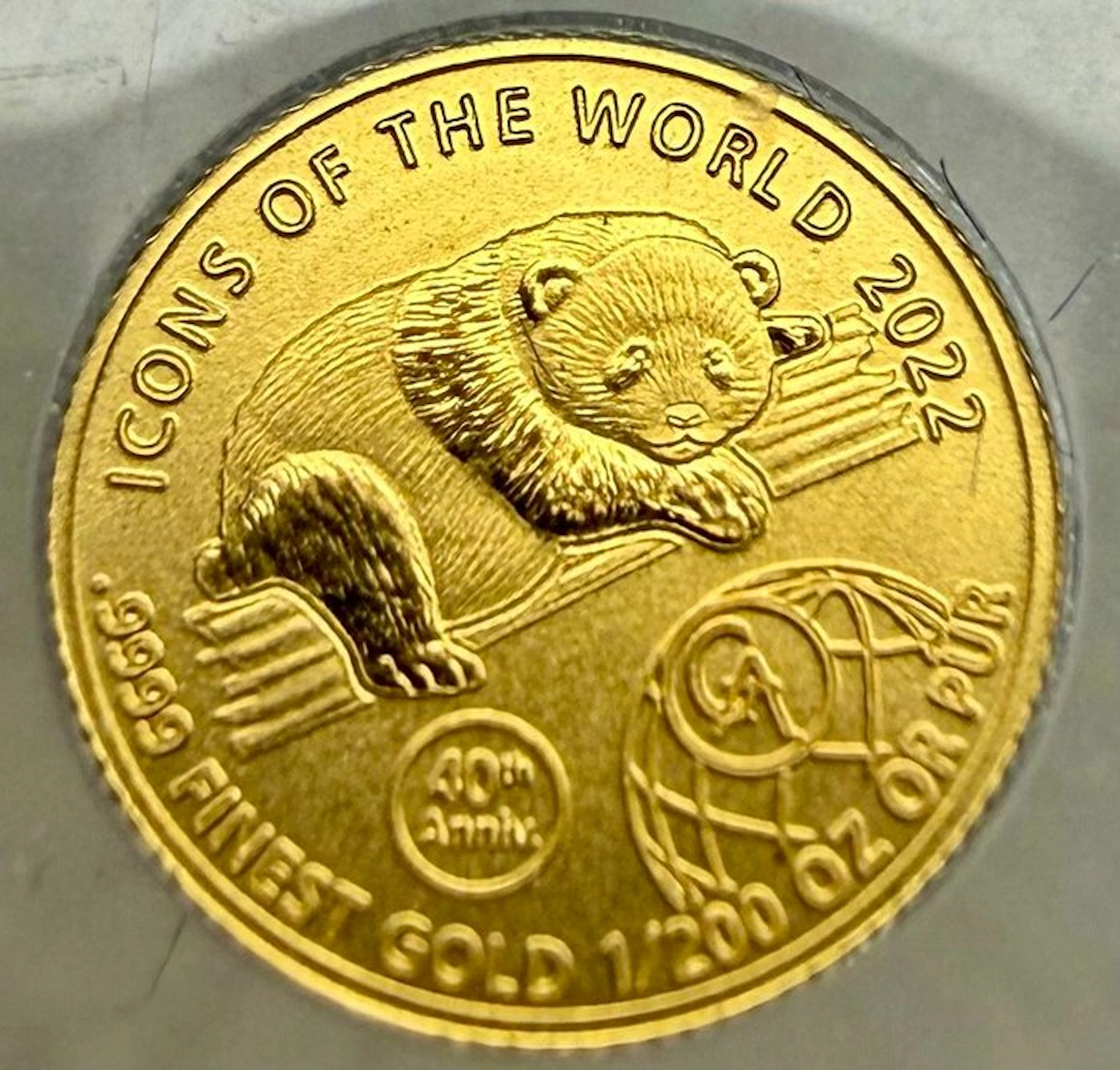 Rwanda. 10 FRW 2022 Icons of the World - Panda