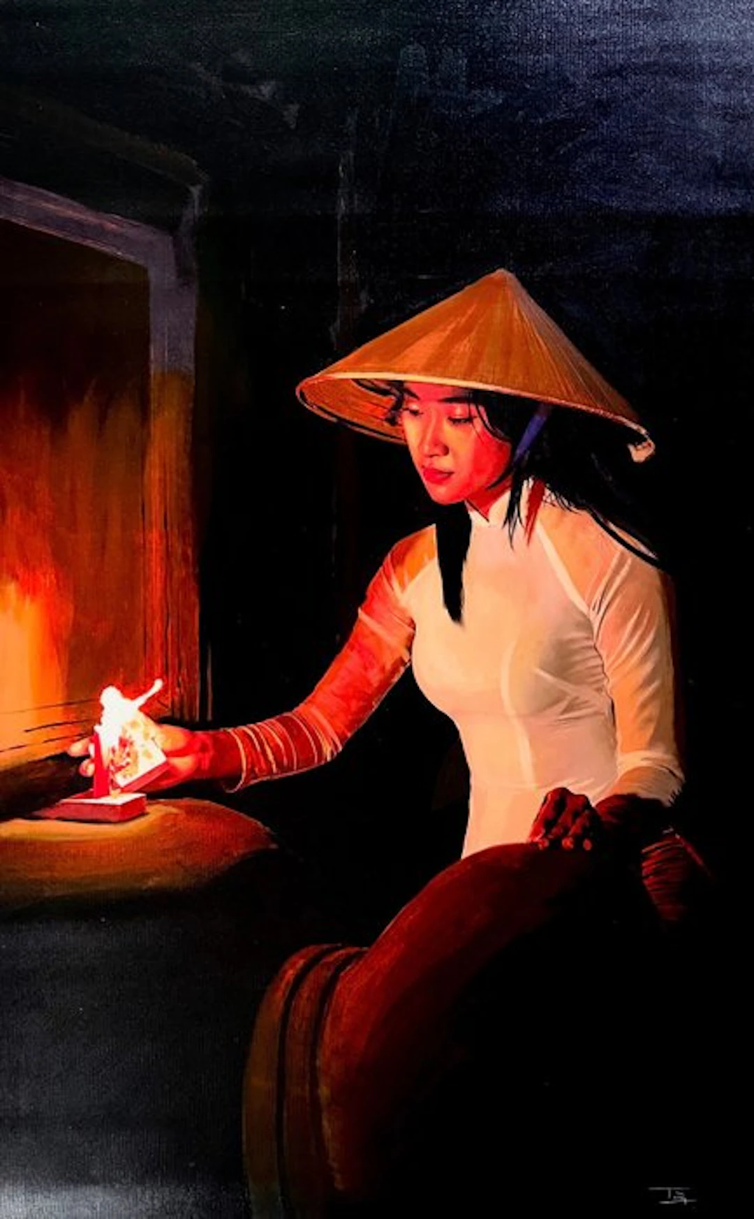 TA Duy Tung (1961) - Douceur nocturne ↑130 →80 cm