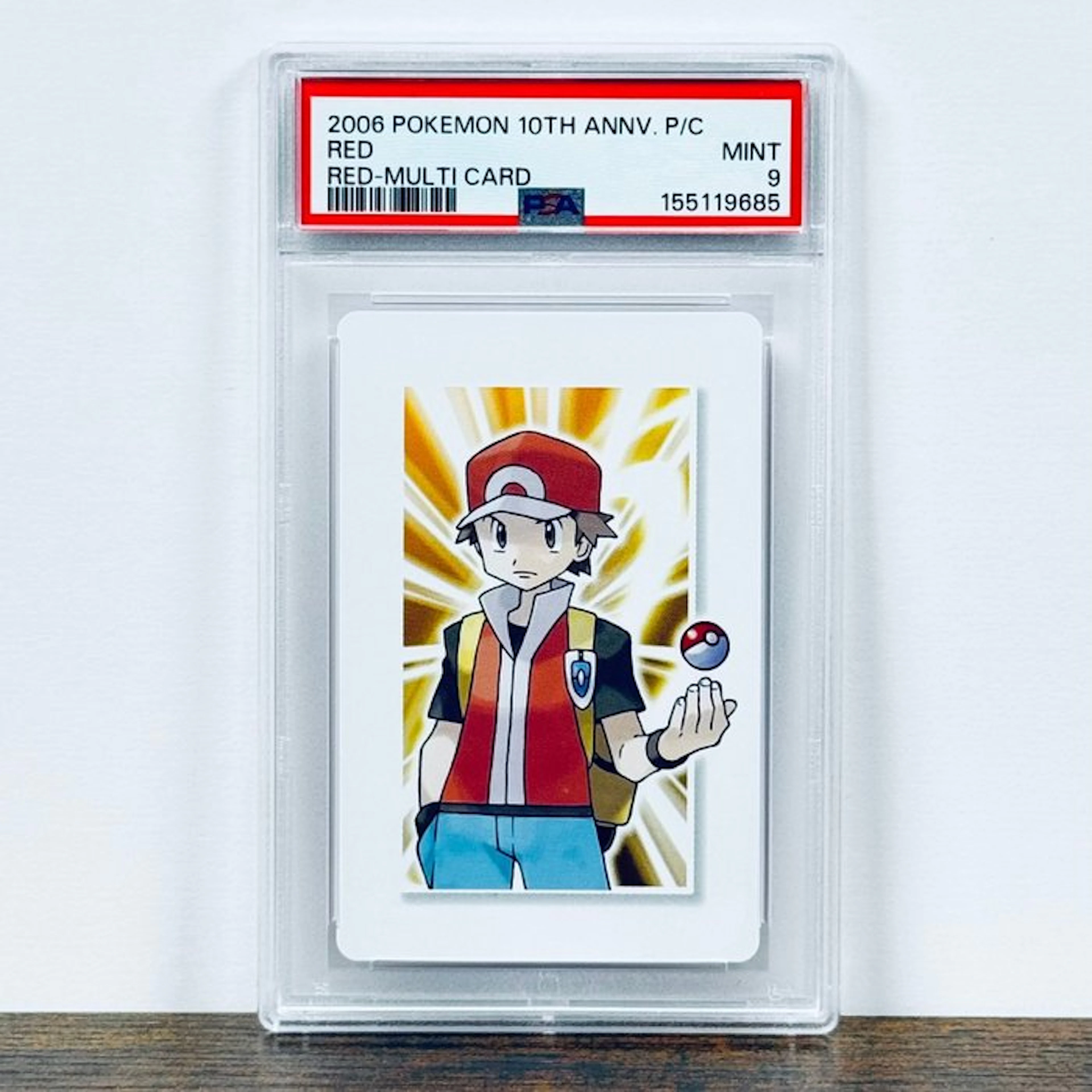 Pokémon Graded card - Red 10th Anniversary - Pokémon - PSA 9