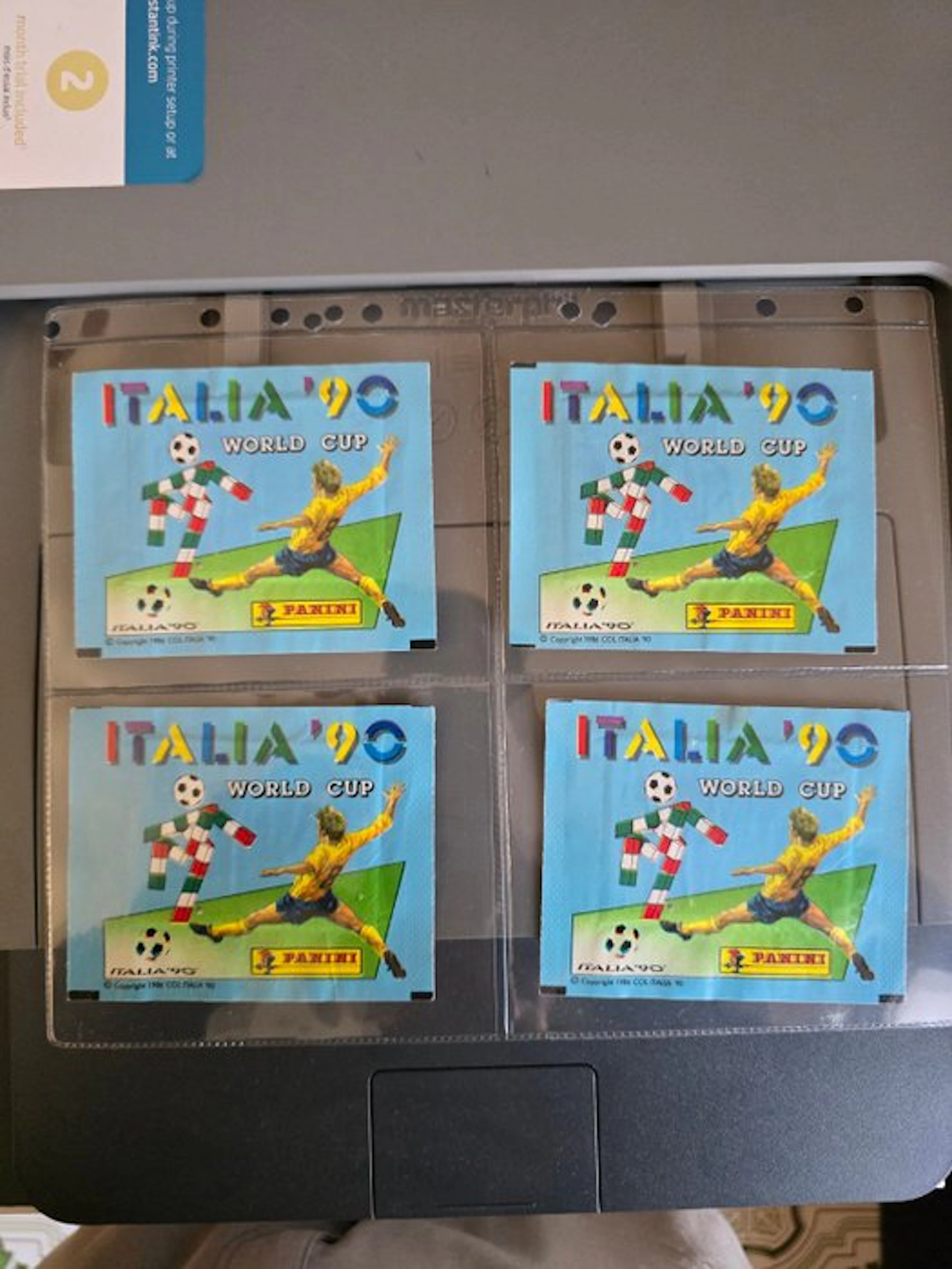 1990 Panini Italia 90 World Cup Original packaging - 4 Pack - Excellent (EX)
