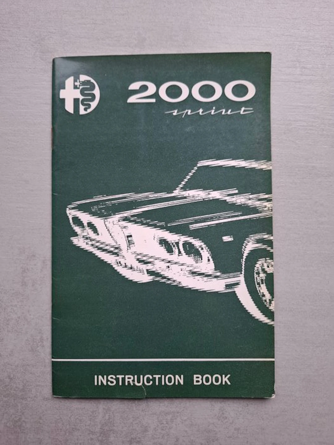 Manual - Alfa Romeo - 2000 Sprint Instruction Book - 1962