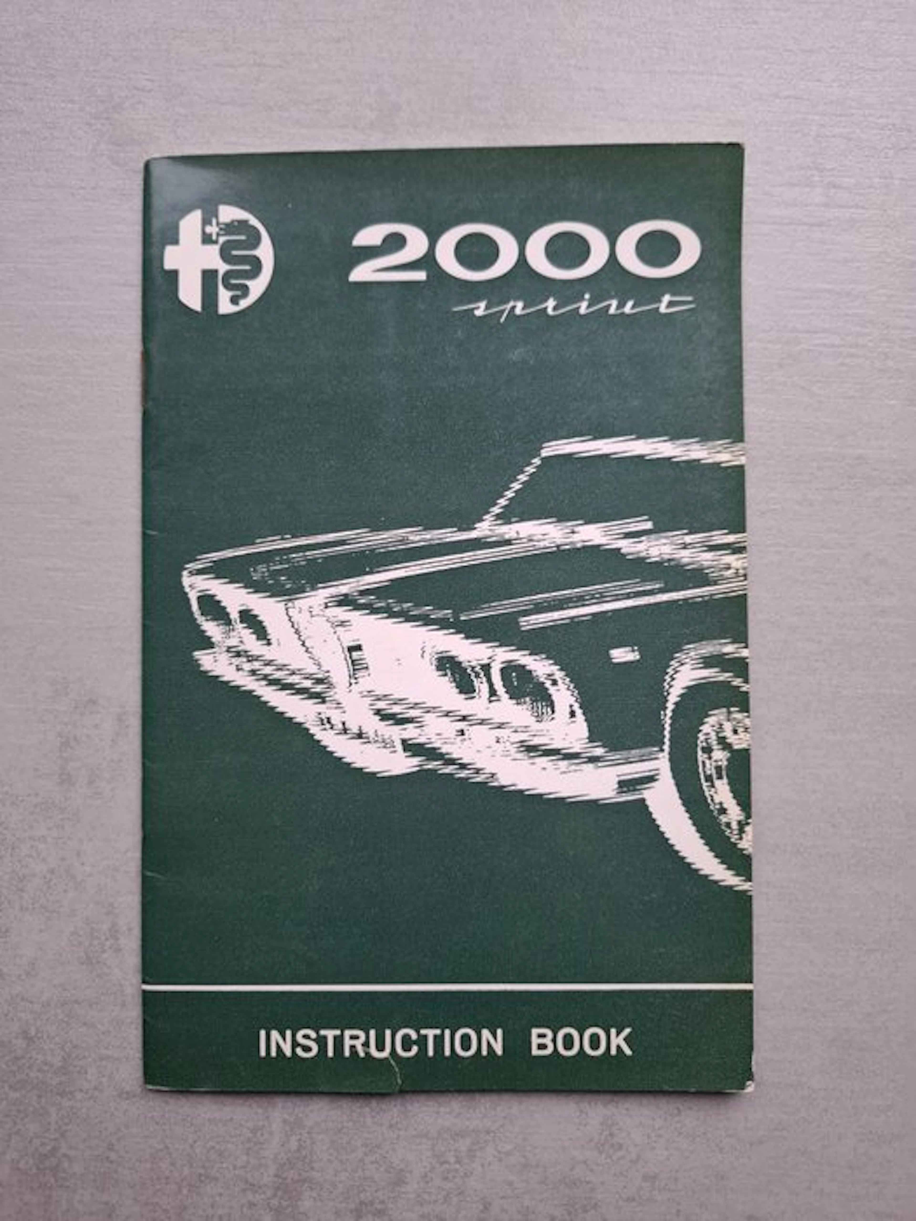 Manual - Alfa Romeo - 2000 Sprint Instruction Book - 1962