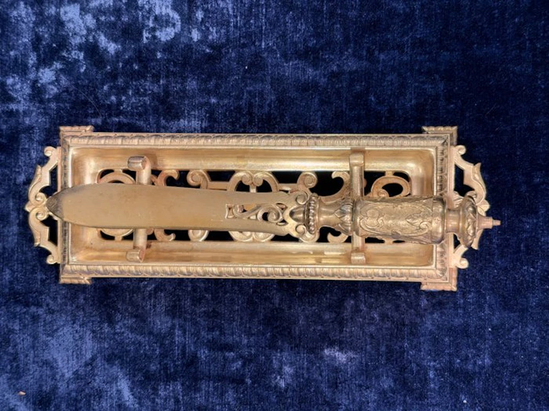Desk set - Bronze (gilt/silvered/patinated/cold painted)
