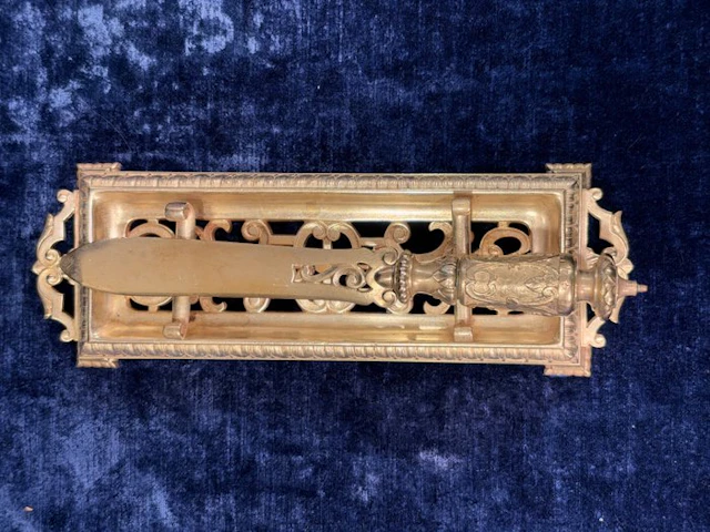 Desk set - Bronze (gilt/silvered/patinated/cold painted)