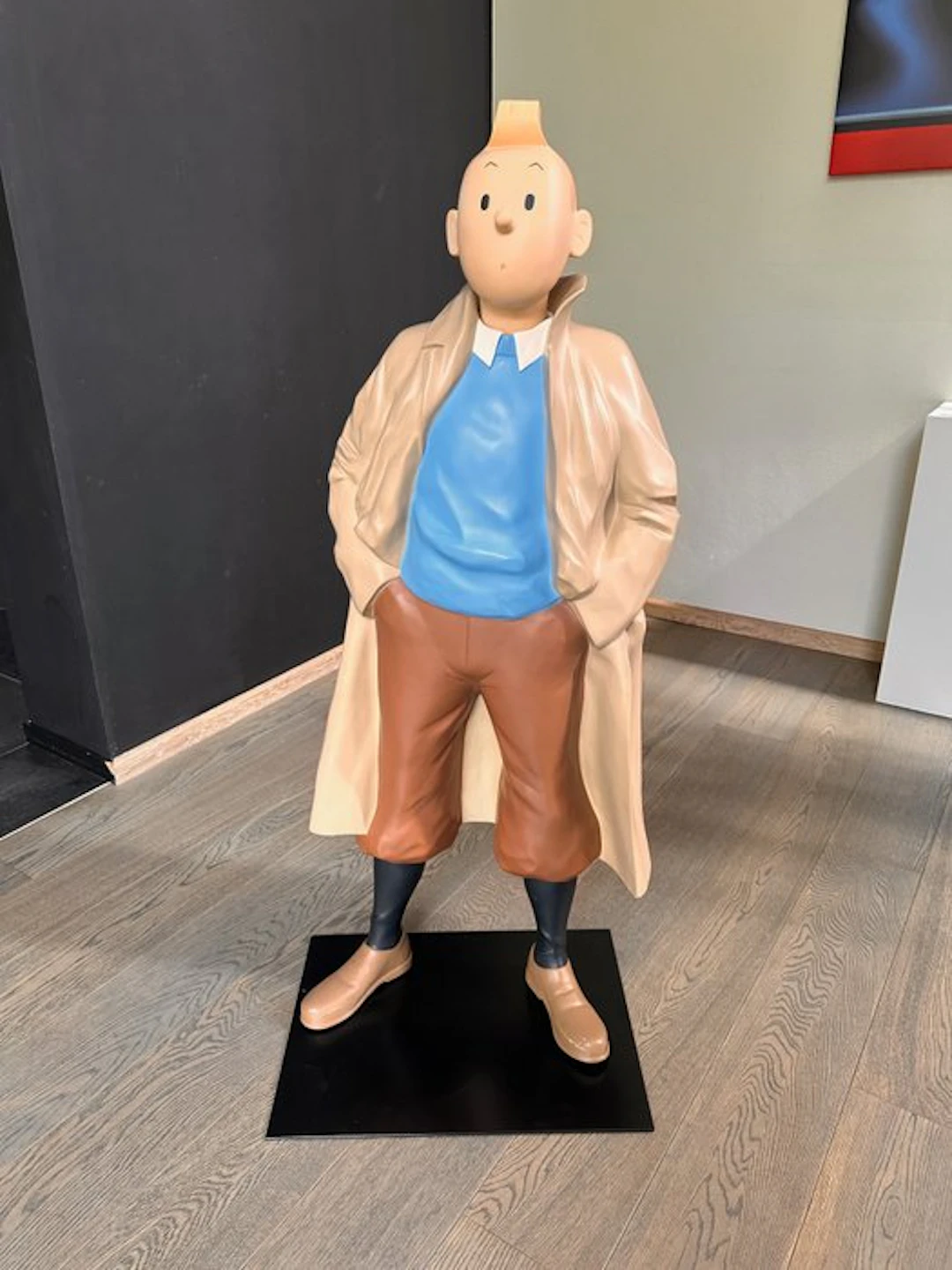 Hergé - Statue, Kuifje - 130 cm - Resin