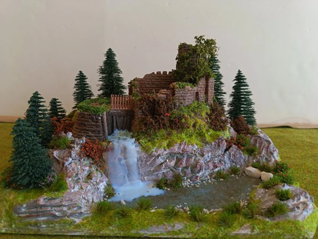 Heki, Noch H0 - Model train scenery (1) - Old ruin on a...