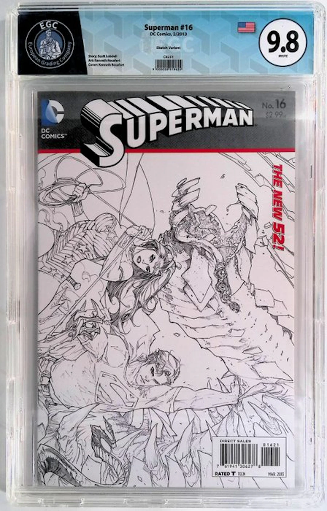 Superman #16 - EGC 9.8 - 1 Graded comic - First edition - 2013