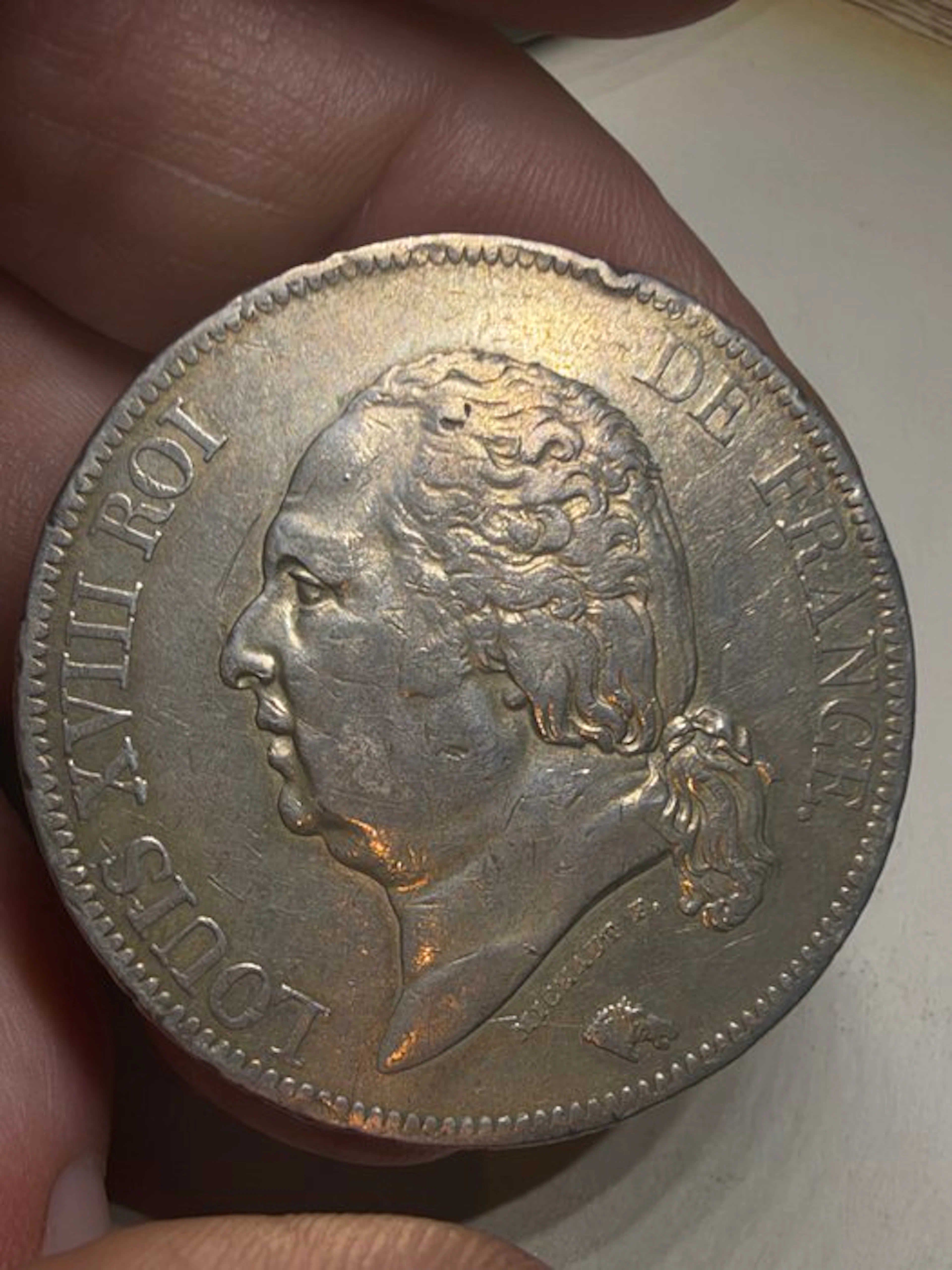 France. Louis XVIII. 5 Francs 1816-A, Paris (No reserve price)