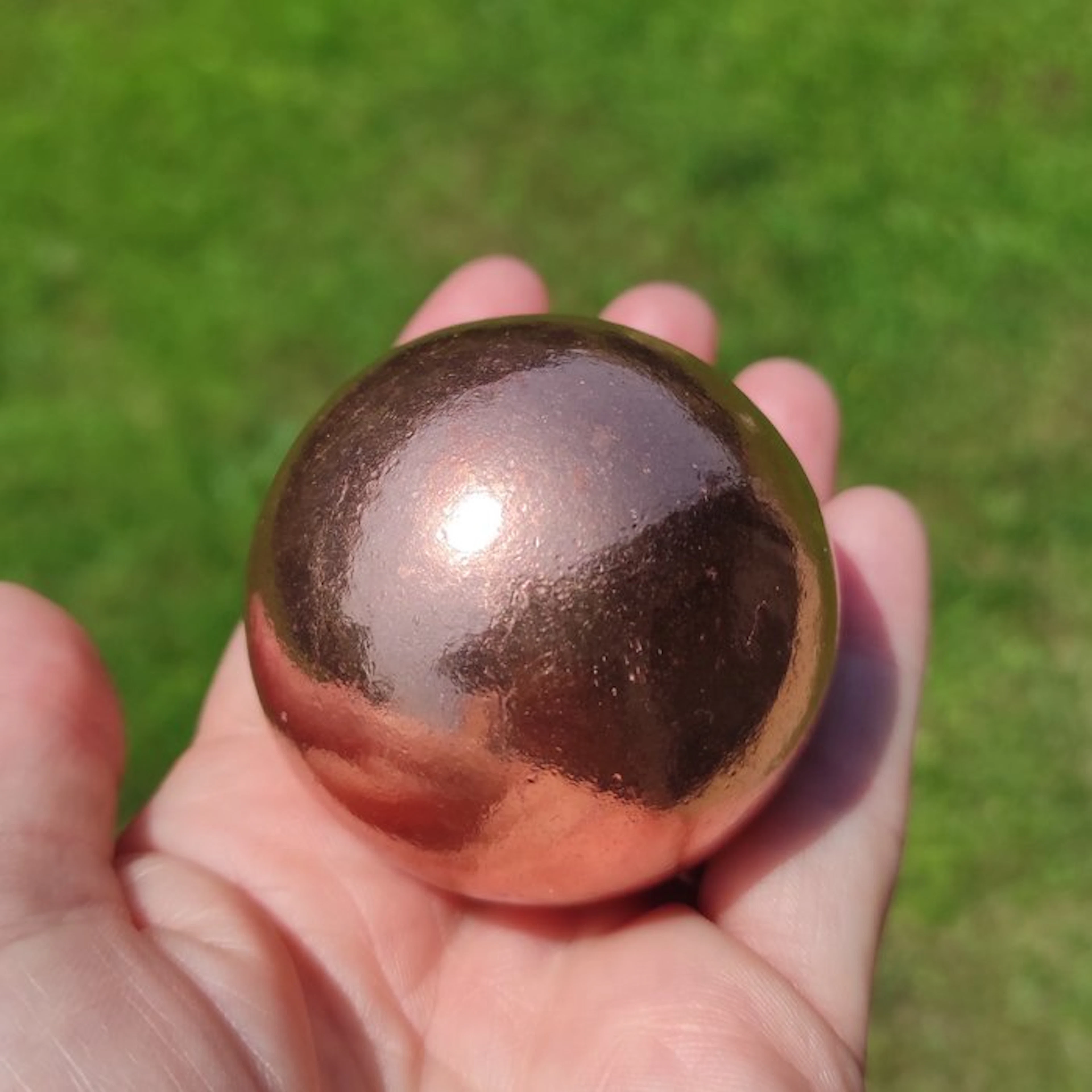 Copper Sphere - Height: 5.4 cm- 570 g - (1)