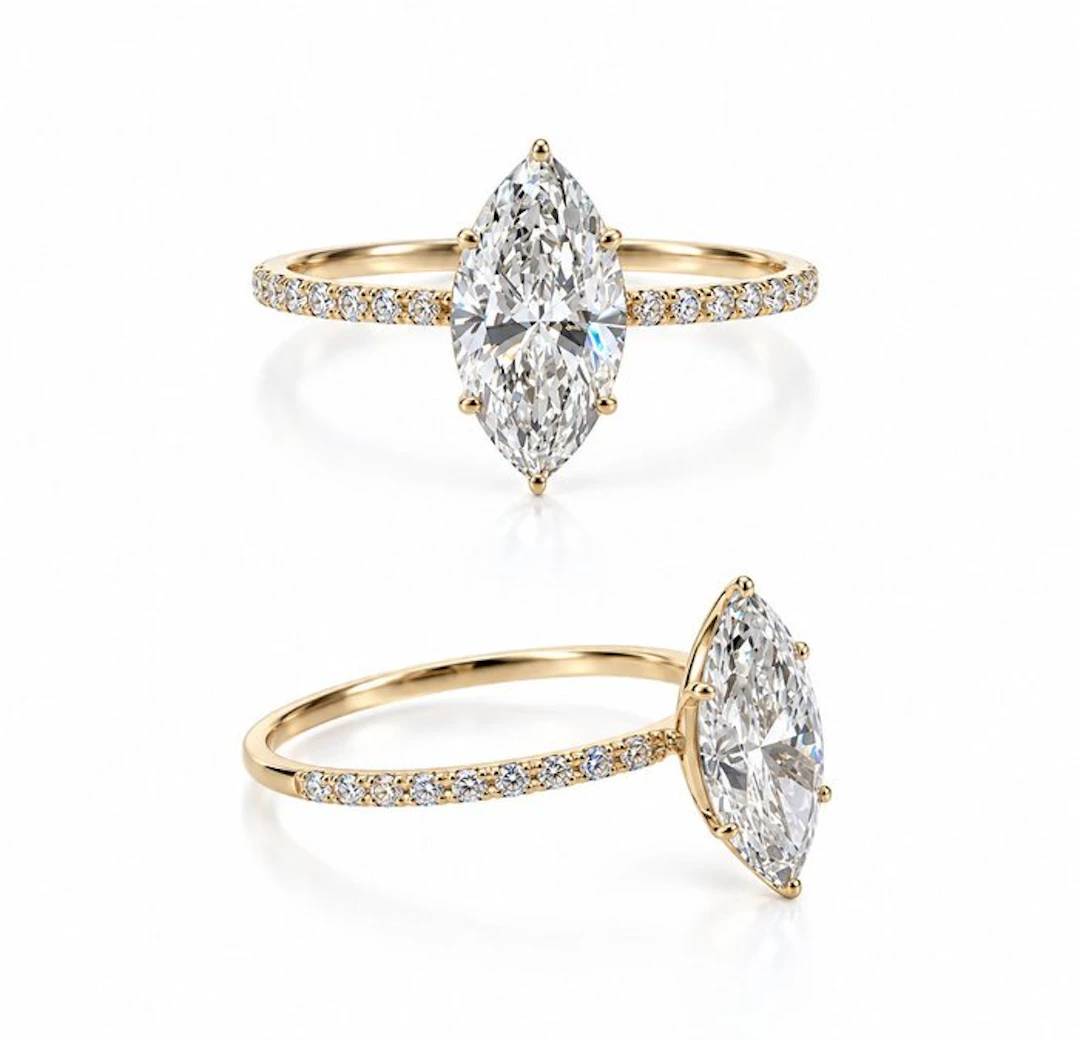 No reserve price - Ring - 14 kt