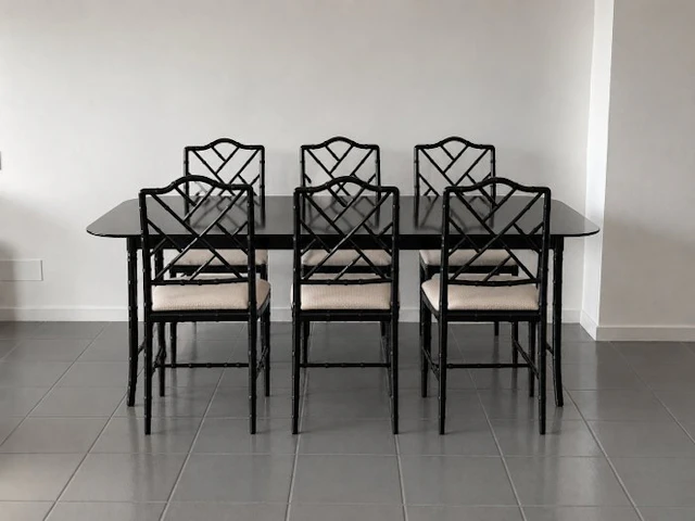Dinner set (7) - Wood, Vidrio - Conjunto de comedor