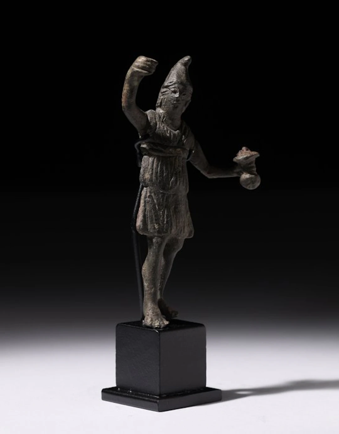 Ancient Roman bronze Attis - 12 cm