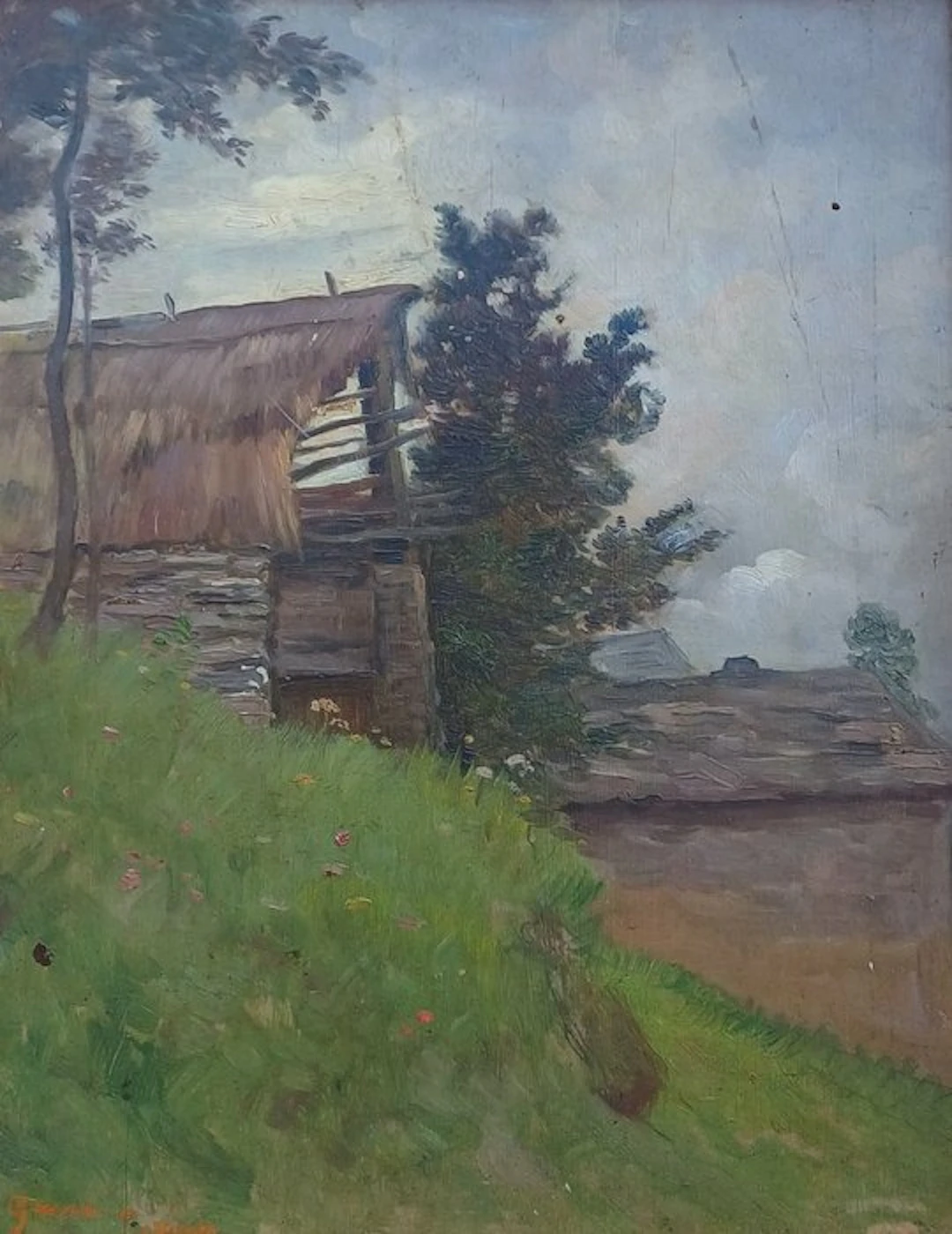 Giacomo Grosso (1860-1938), Attrib. - Paesaggio