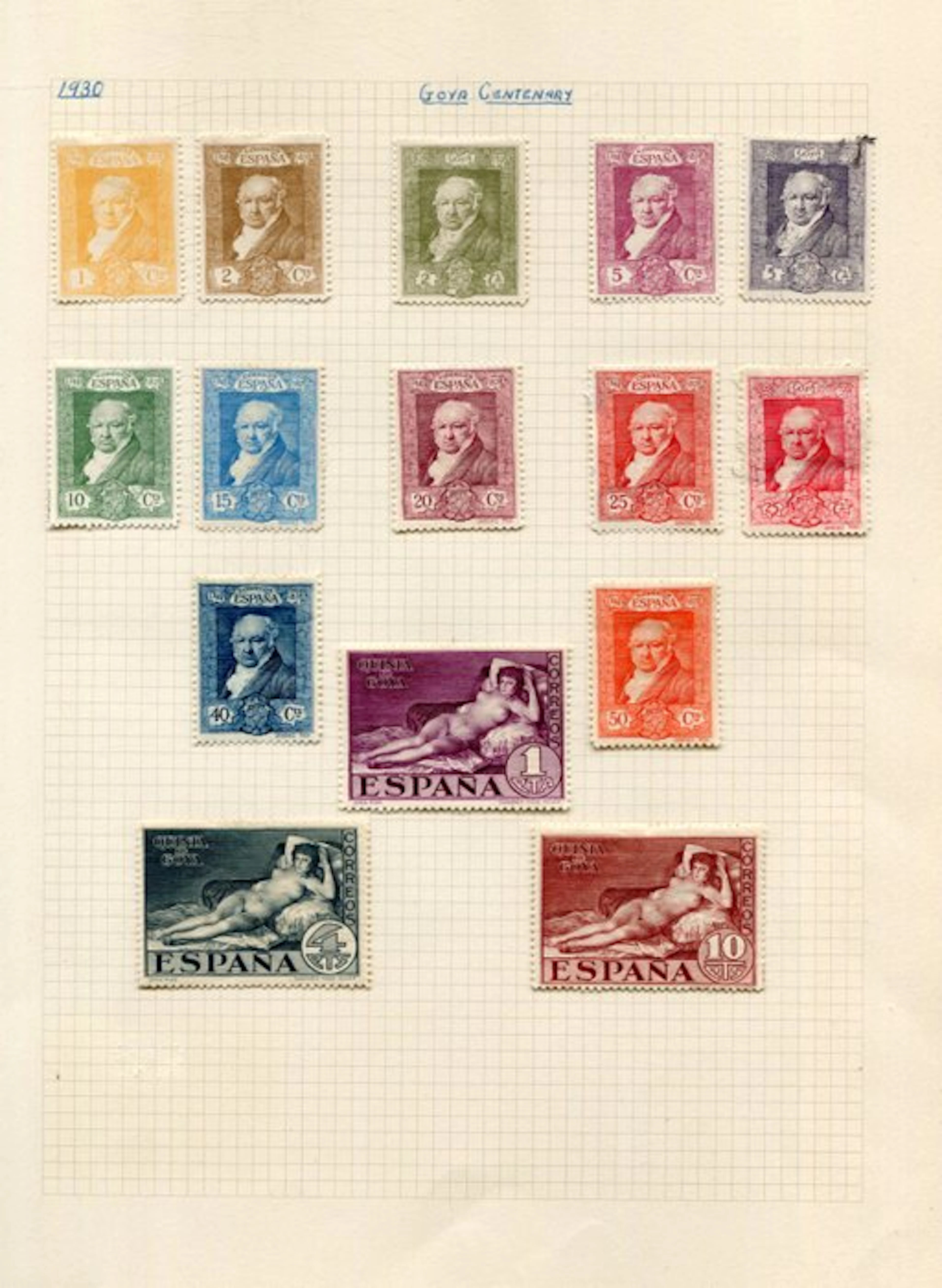 Spain 1930/1947 - SPAIN 1930-47 Mint COLLECTION on Pages 300 Stamps