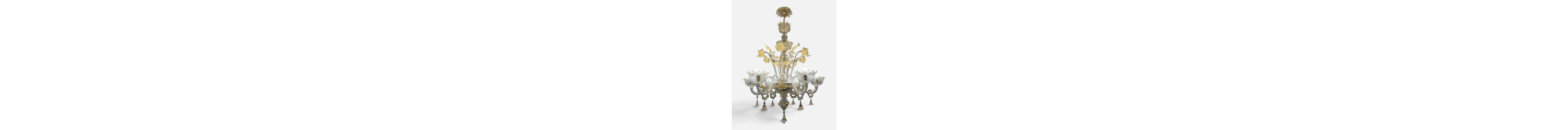 Chandelier - Murano glass, gold zecchino - XXL 120 cm