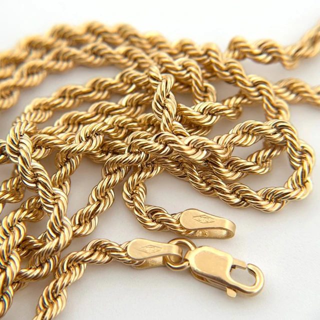 No reserve price - Necklace - 9 kt. Yellow gold - Family Gold - 50 cm