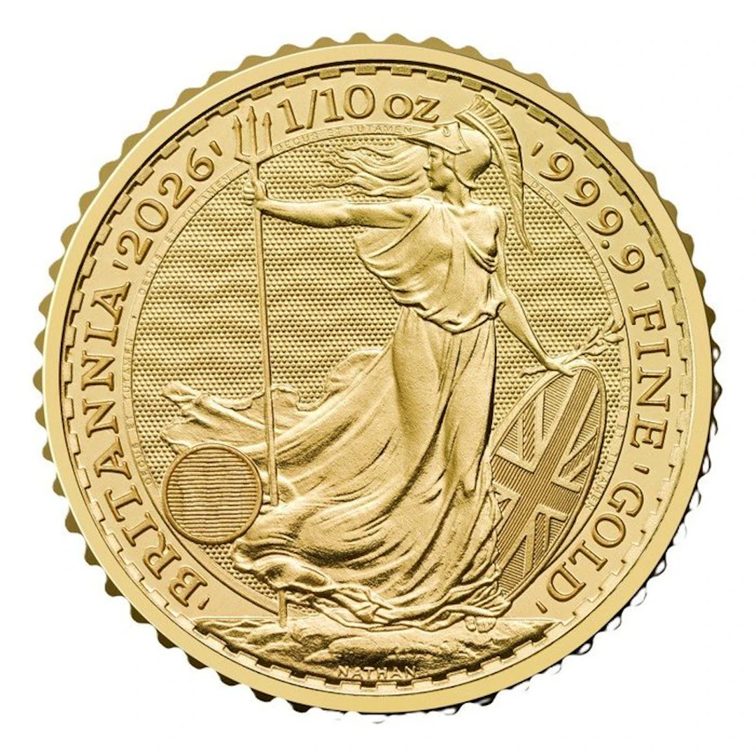 1/10 oz - Gold .999 - 2026 Britannia Goldmünze - Without certificate