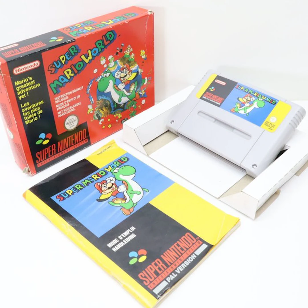 Nintendo - Snes - Super Mario World - CIB - Video game...