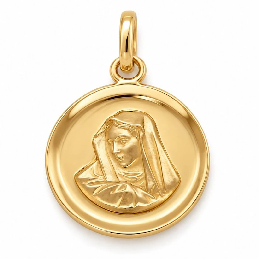 Pendant - 18 kt. Yellow gold - Made in Italy - Handmade