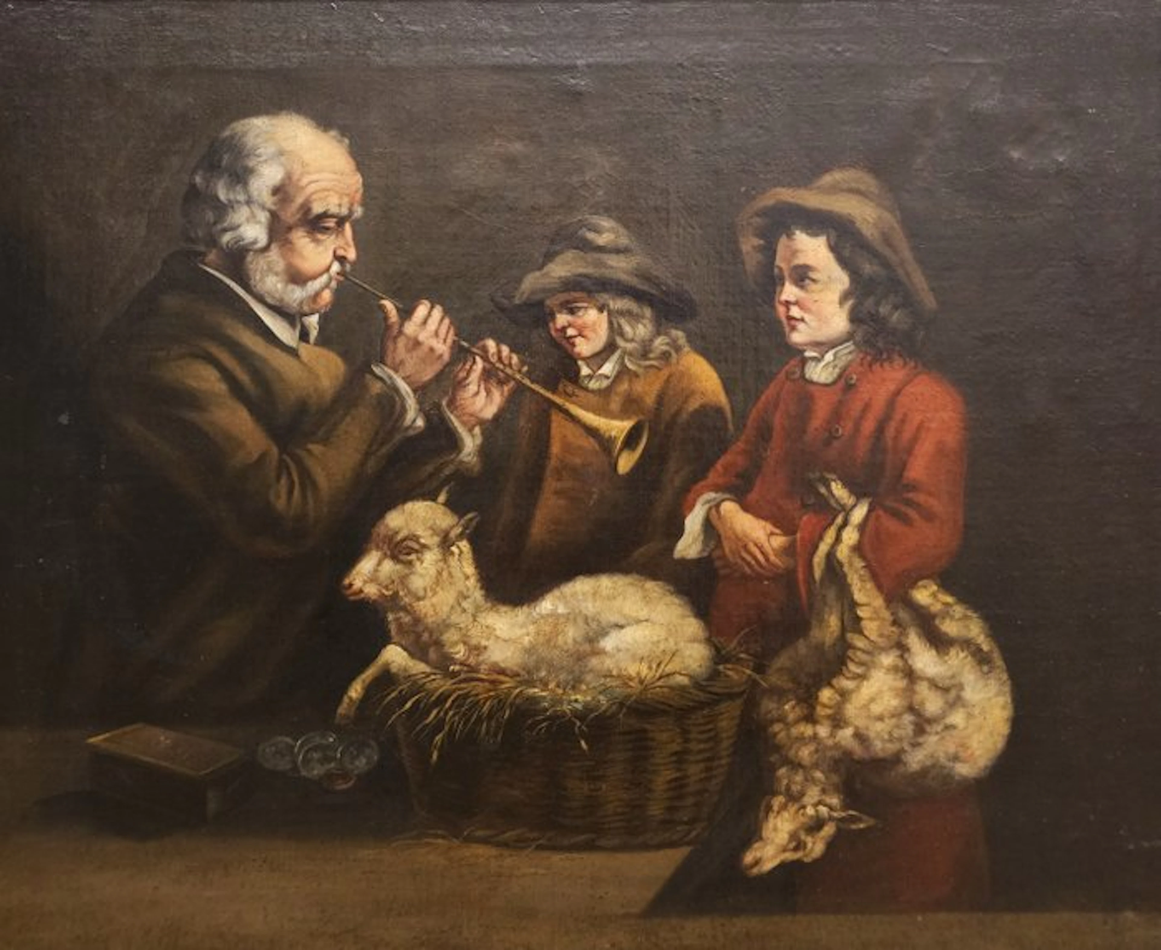 European School (XVIII-XIX) - The Old Musician and the Young Shepherds