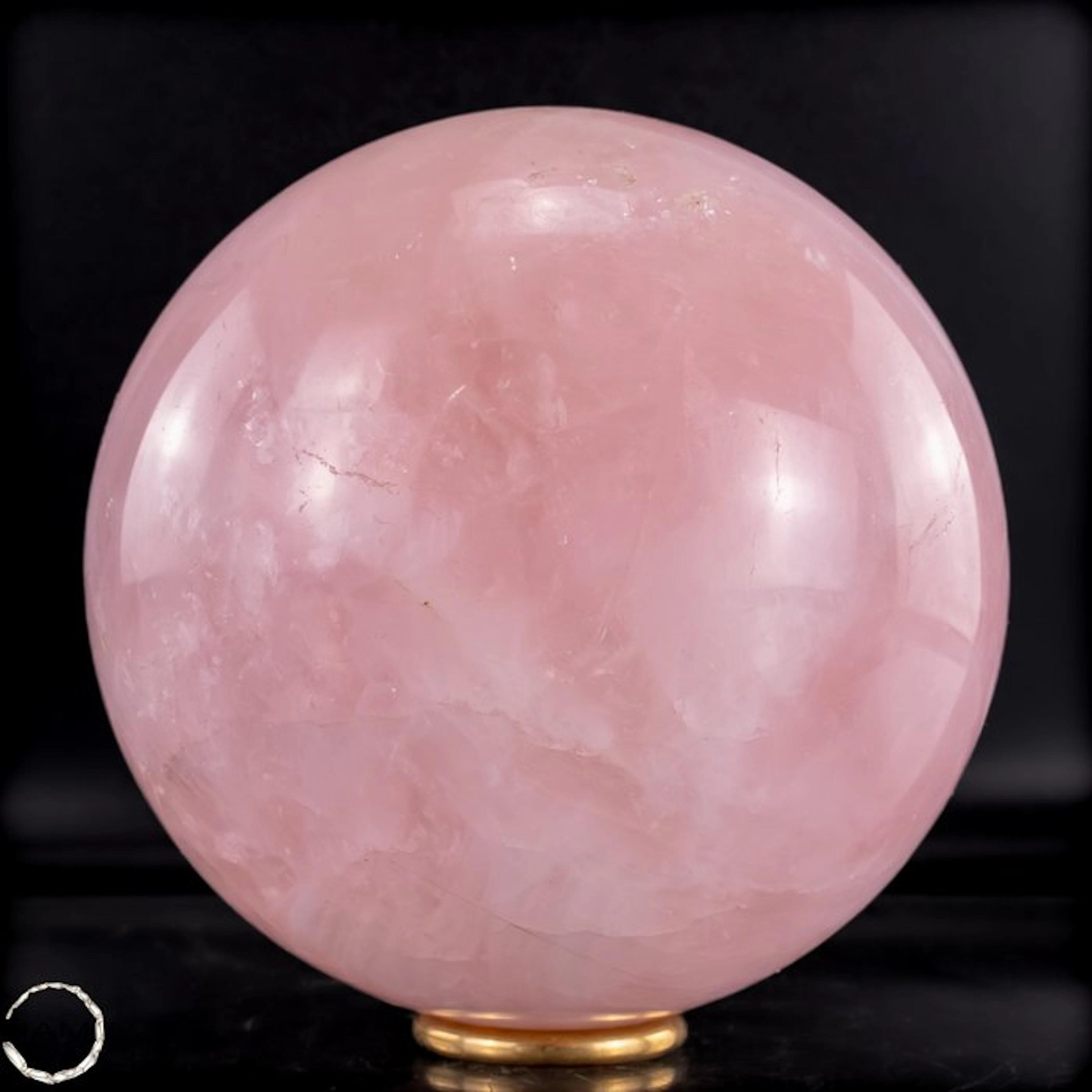 Elegant rose quartz sphere from Brazil of exceptional quality- 3396.66 g