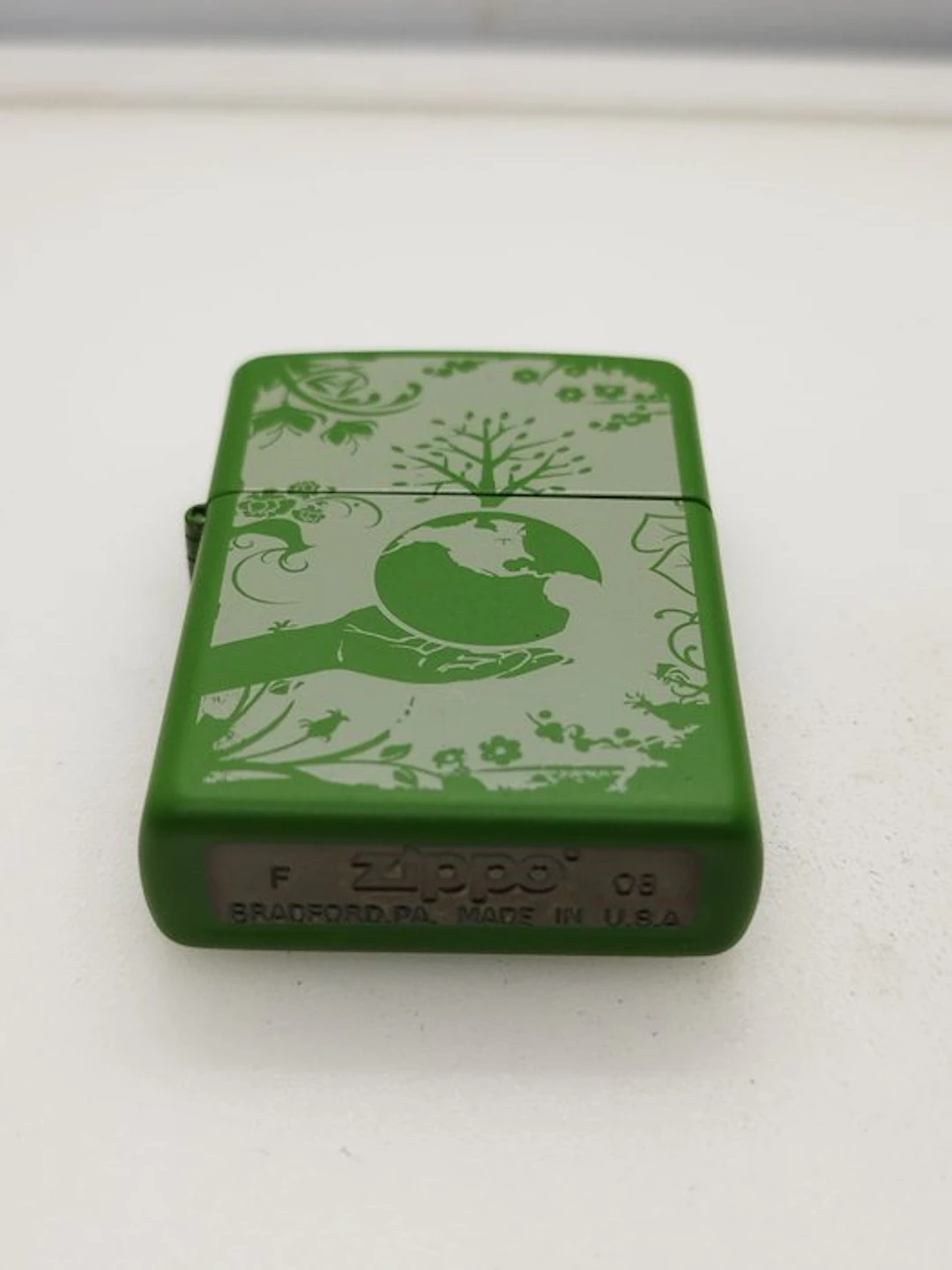 Zippo verde Enviroment 2008 - No reserve price - Lighter - Steel, Paint