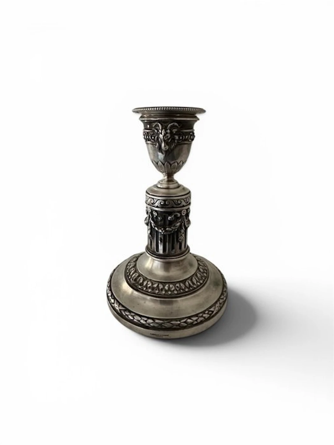 A.Risler & Carré - Taperstick - .950 silver, .800 silver - Style Louis XVI
