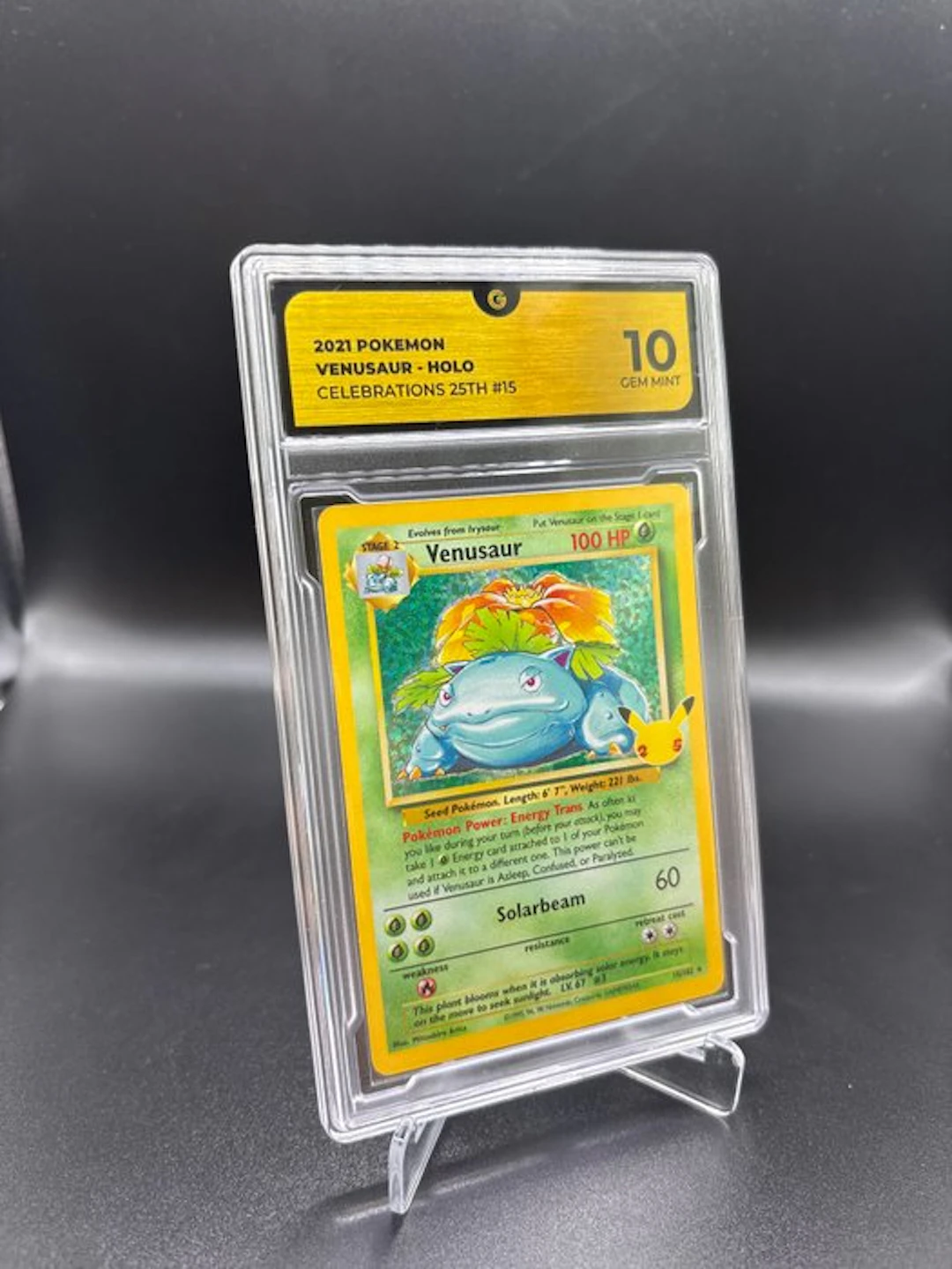 Pokémon - 1 Graded card - Venusaur 15 Foil - GG 10...