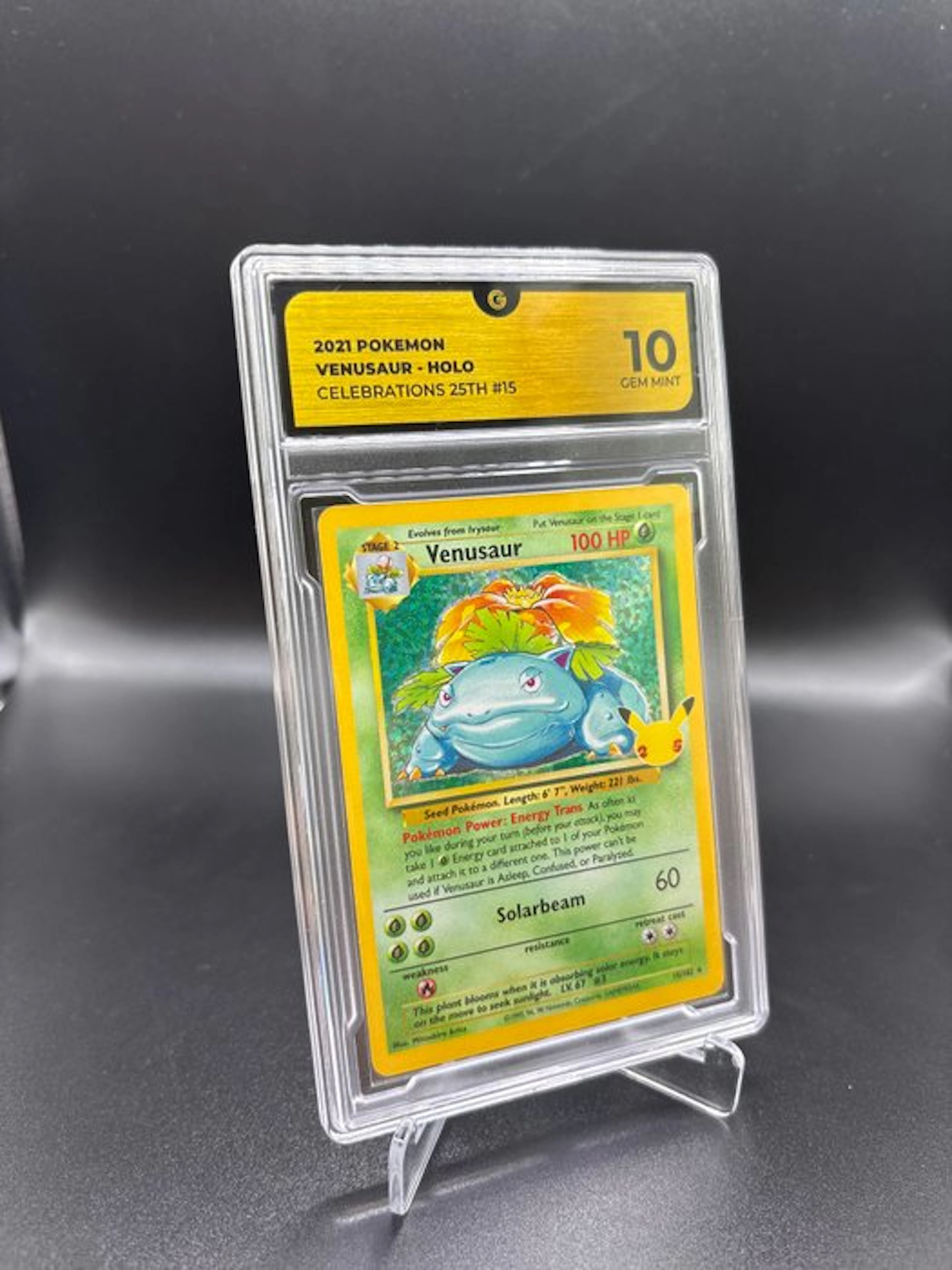 Pokémon - 1 Graded card - Venusaur 15 Foil - GG 10...