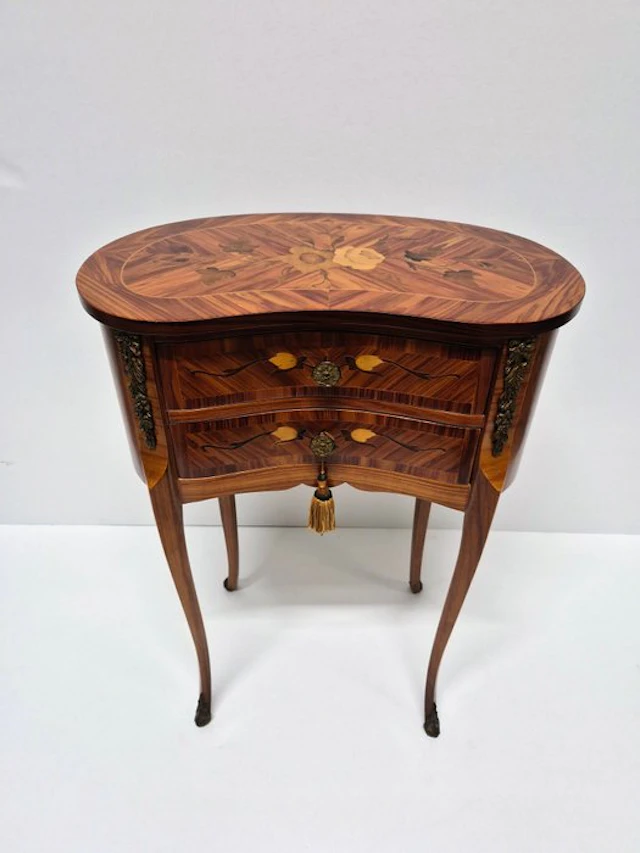 Side table - Wood, inlaid - Fagiolo Luigi IV