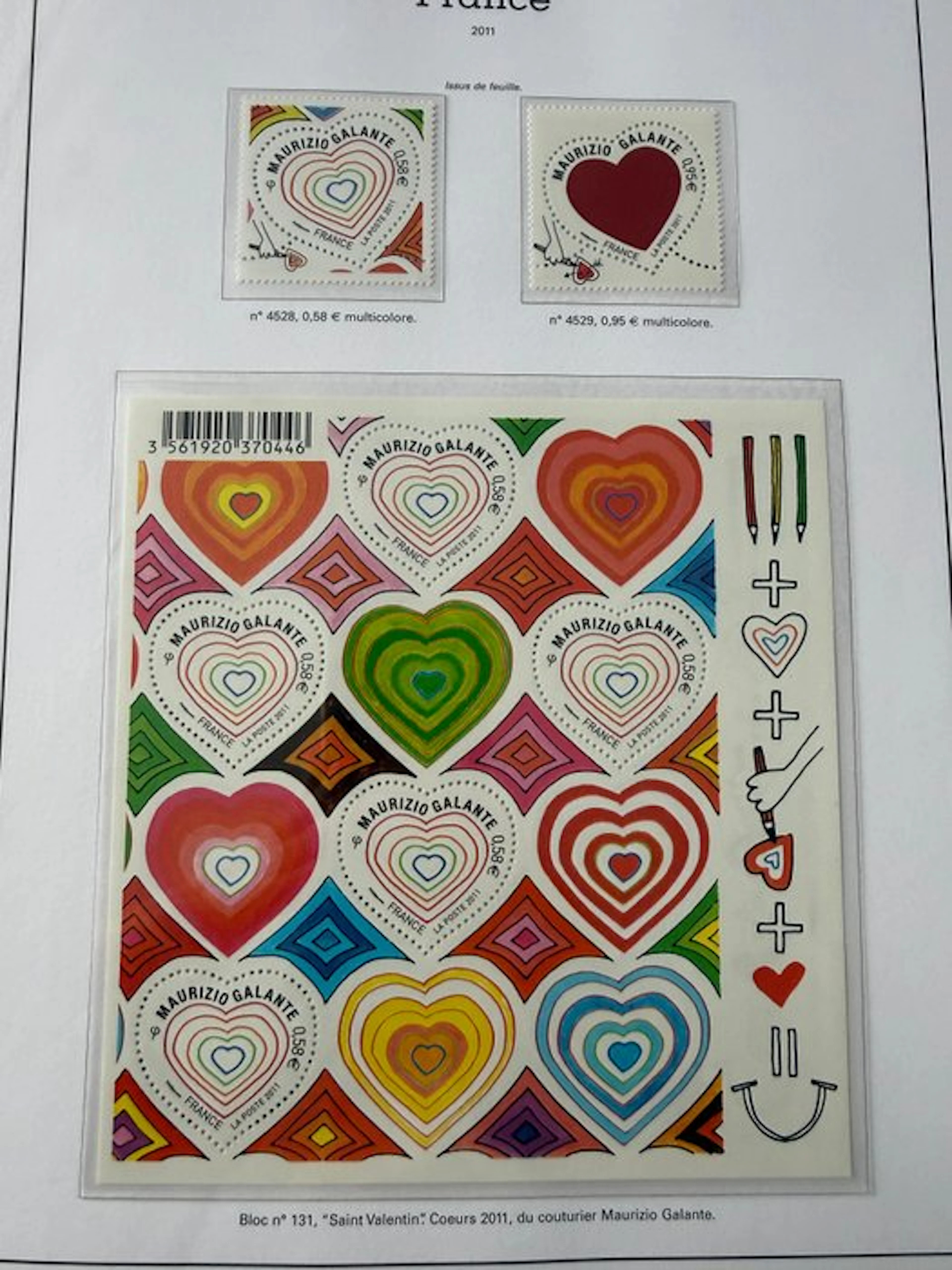 France - Complete year 2011 'Stamps and blocks' in mint **. TB.