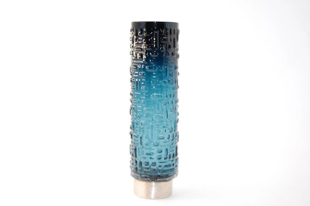Gral Glas - Emil Funke - Vase - Glass, Silver - Silver 835 / Height 26 cm