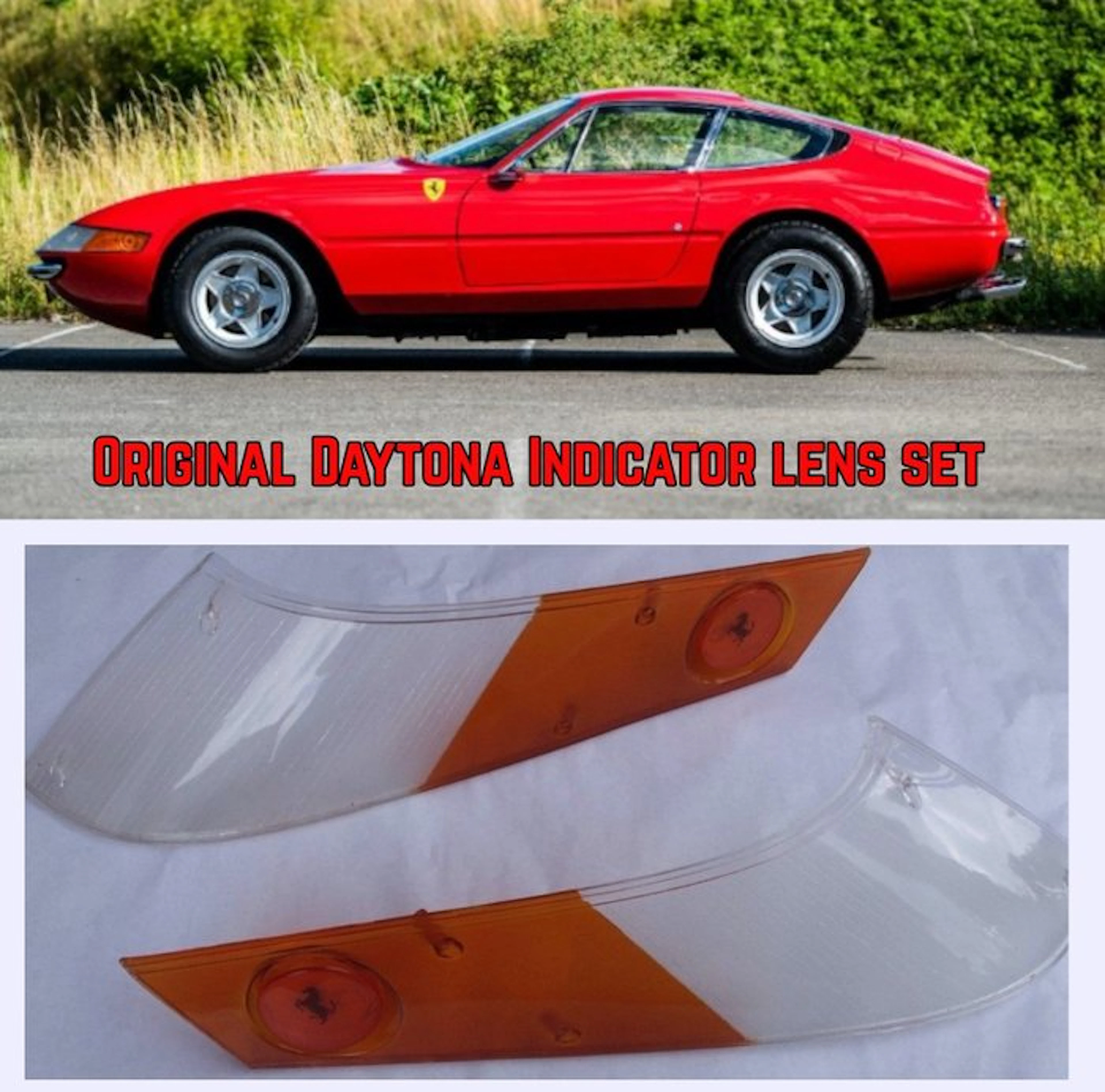 Ferrari 365 Daytona Front Indicator lens Set - Ferrari...