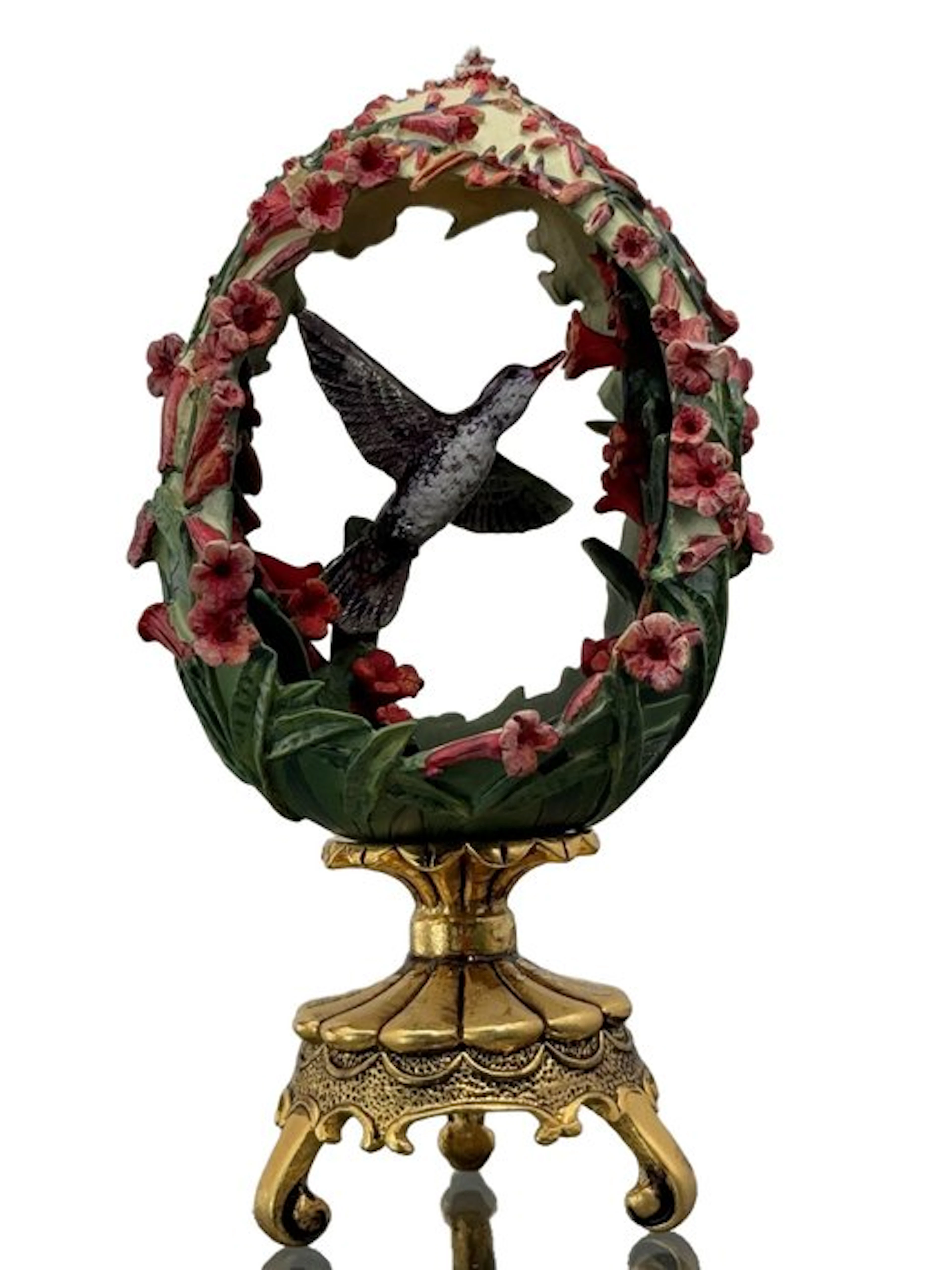 Fabergé egg - Imperial Hummingbird Egg with 24 Karat Gold...