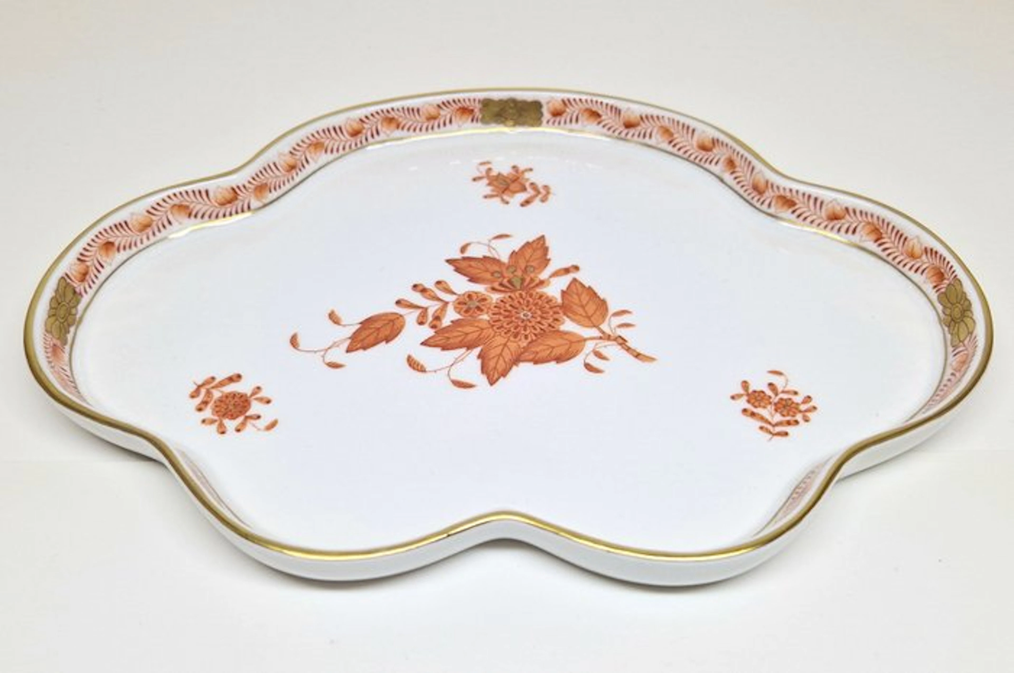 Herend - Serving dish - 7621 | AOG 4 - Porcelain - Tray Apponyi Orange