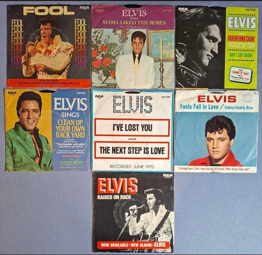 Elvis Presley - Lot of 14 Original Elvis Presley 7"...