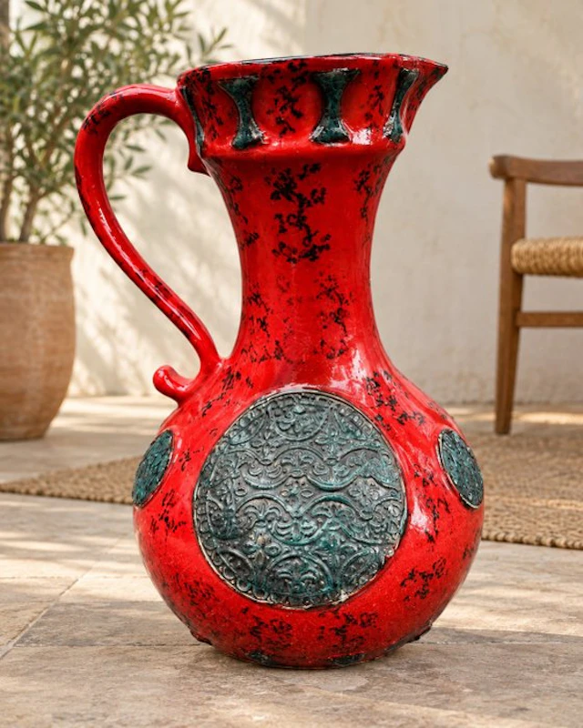 Scheurich - Lidded vase - H. 50 cm - Ceramic