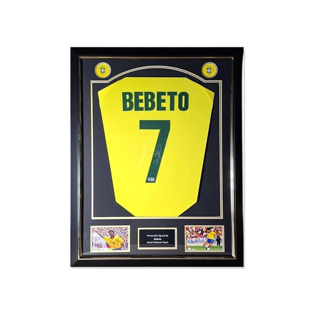 Brazil - Football World Championships - Bebeto - Premium Frame - Jersey