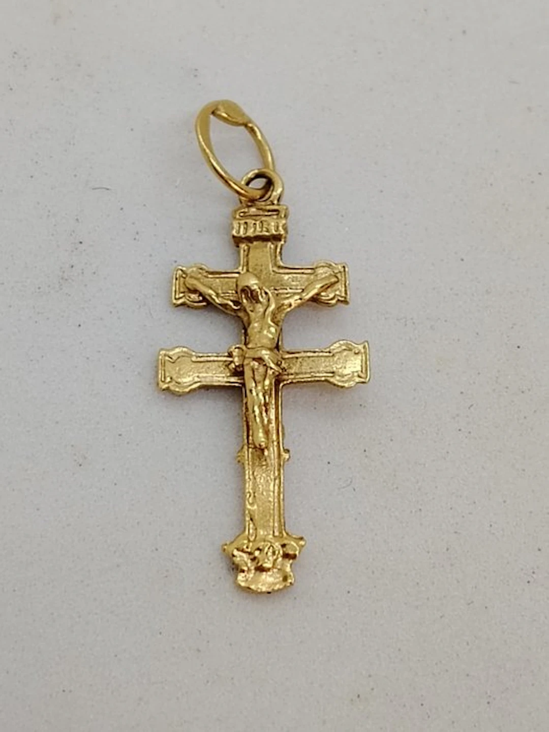 No reserve price - Cross pendant - 18 kt. Yellow gold