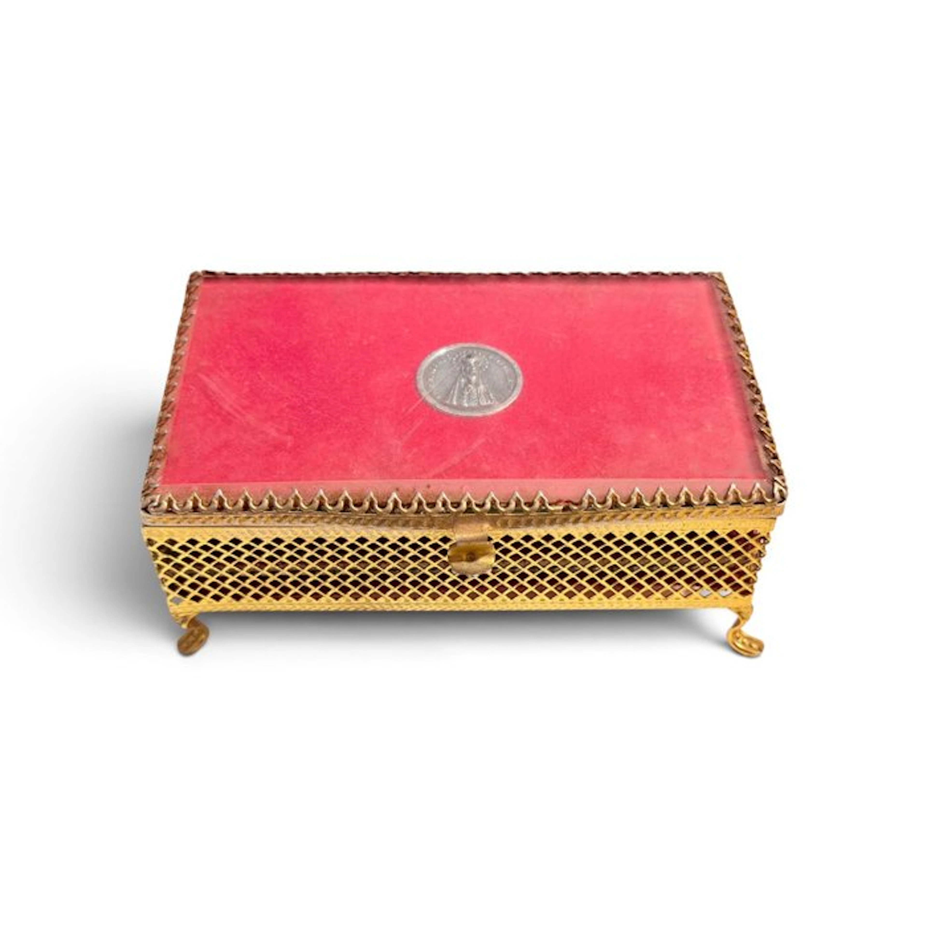 Box - Interior Mirror - Brass - jeweler