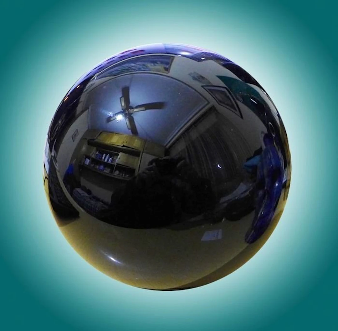 Black Obsidian Polished Sphere - 95 mm - Height: 95 mm - Width: 95 mm- 1240 g