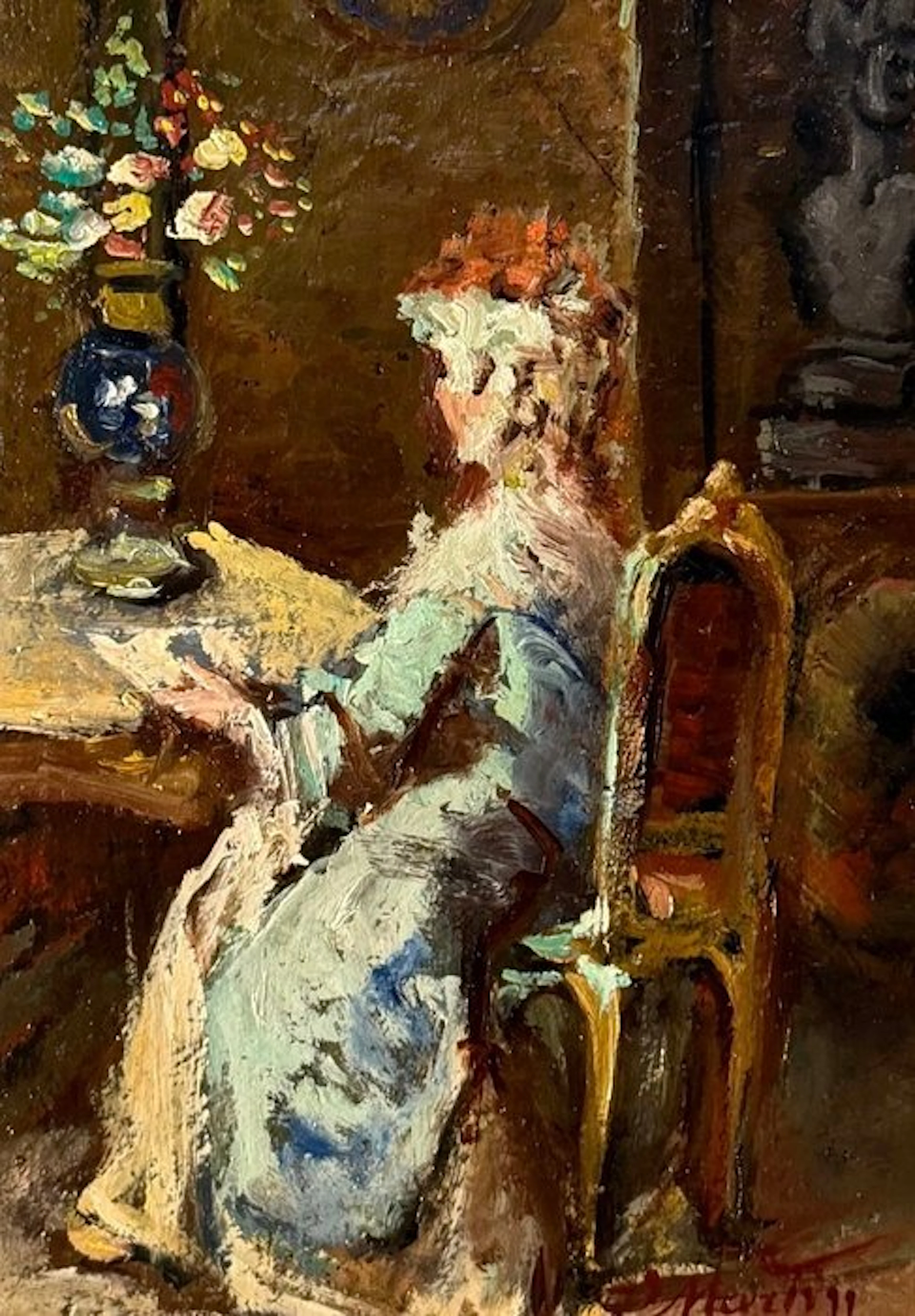 Jacques Martin (1844-1919) - Dame assise de dos