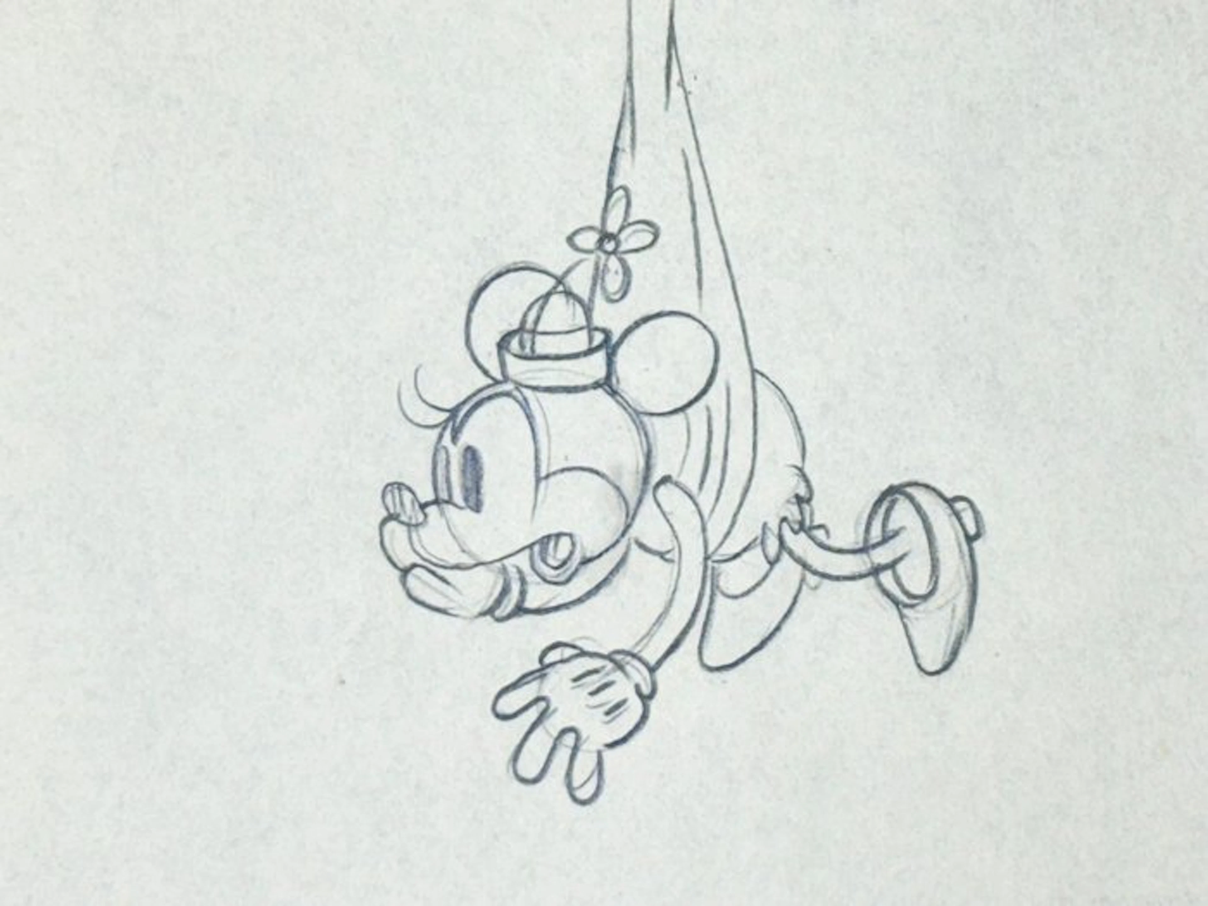 Walt Disney - Minnie Mouse Animation Drawing - Building a Building (1933)
