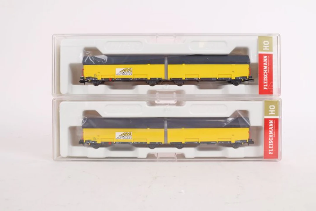 Fleischmann N - 837415/16 - Model train freight carriage...