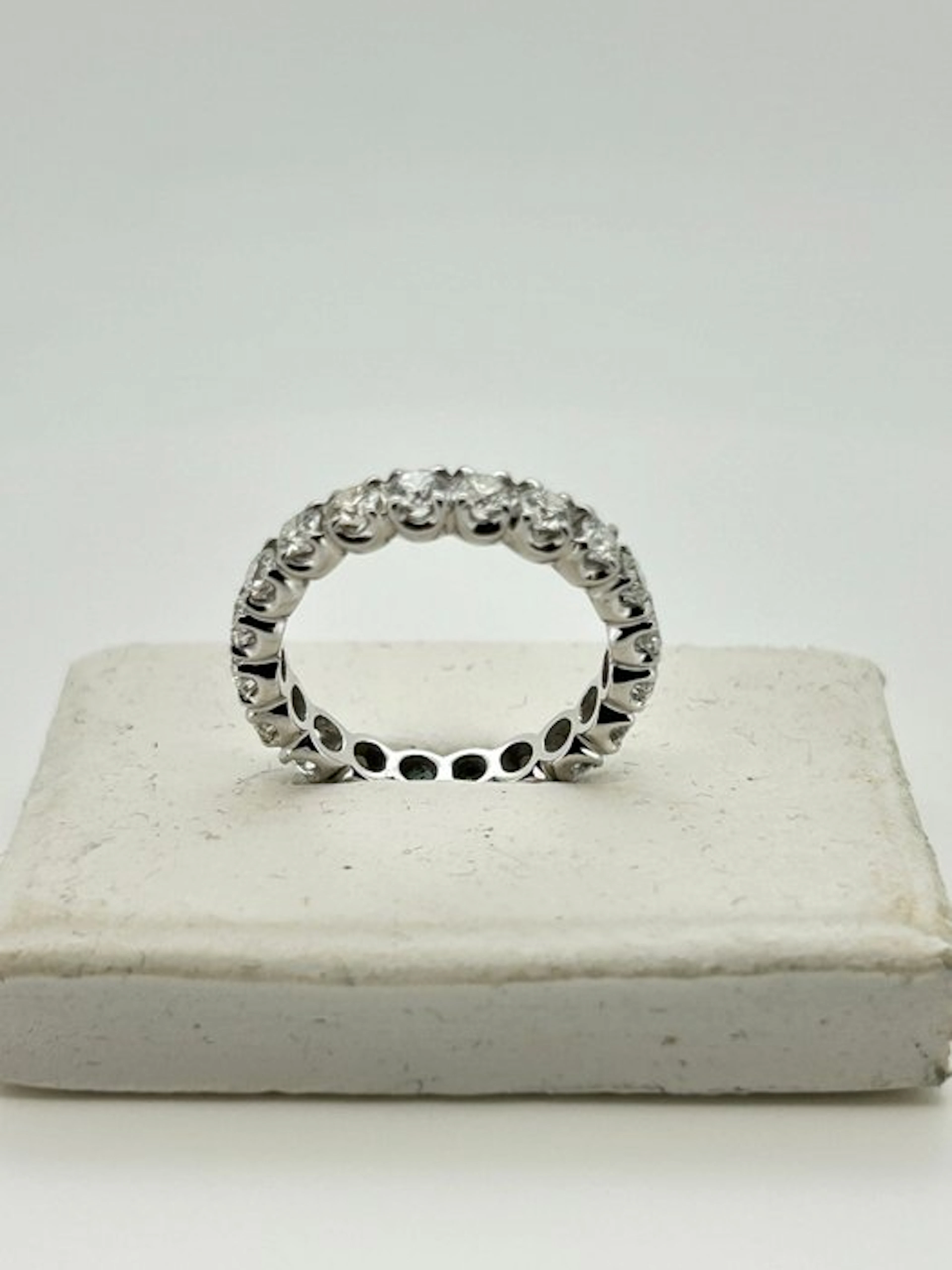 Ring - 18 kt. White gold - 2.00ct. tw. Diamond (Natural) - Diamond