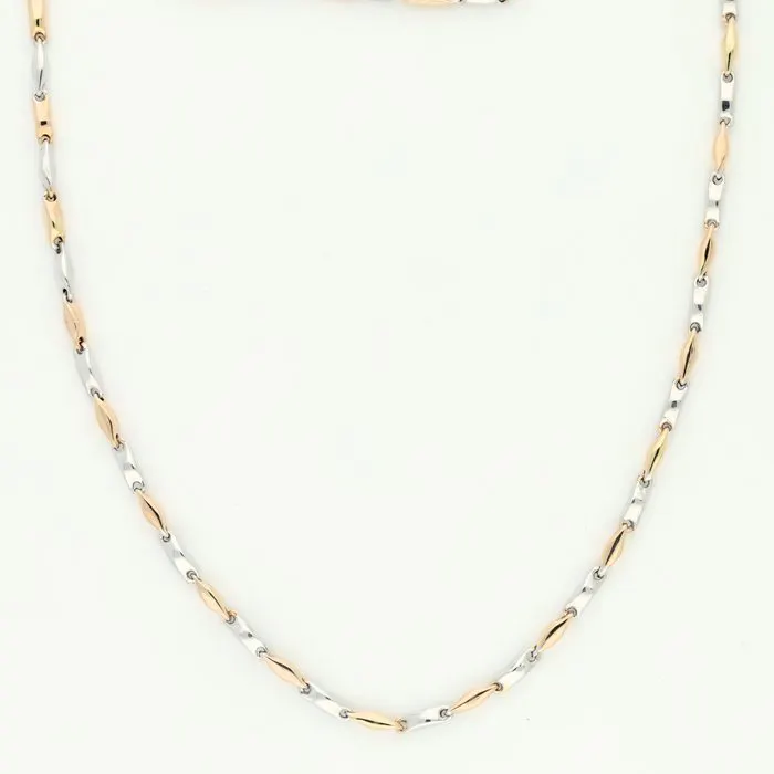 Necklace - 14 kt. White gold, Rose gold