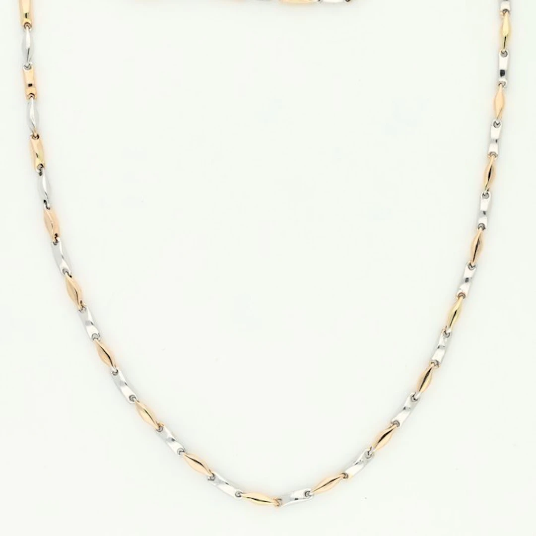 Necklace - 14 kt. White gold, Rose gold