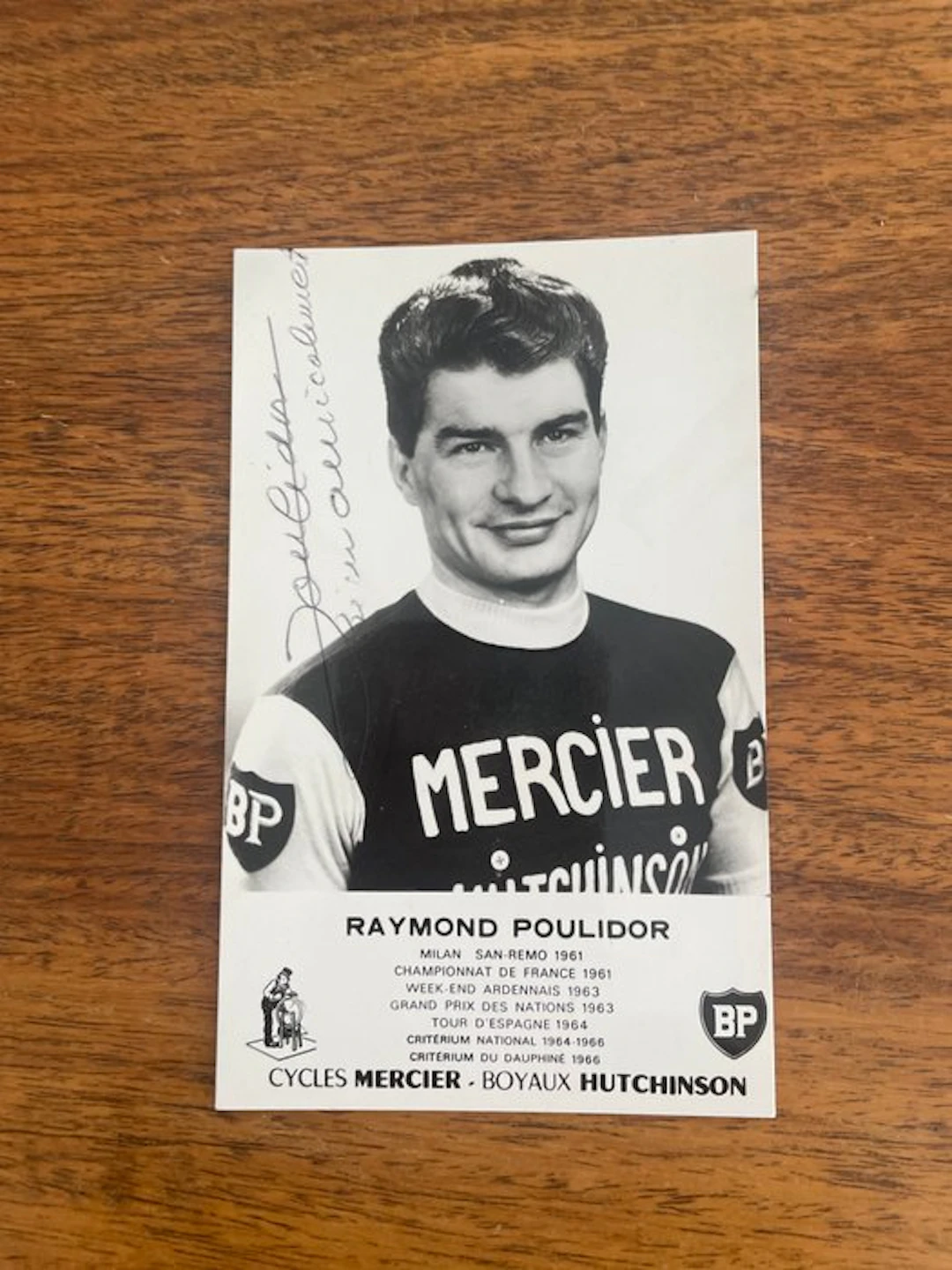 Milan-San Remo 1961 – Tour de France: Raymond Poulidor autograph