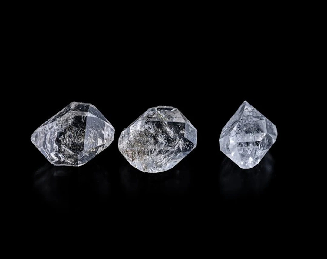 RARE: a lot of 3 Herkimer Diamonds — 8.40 carats...