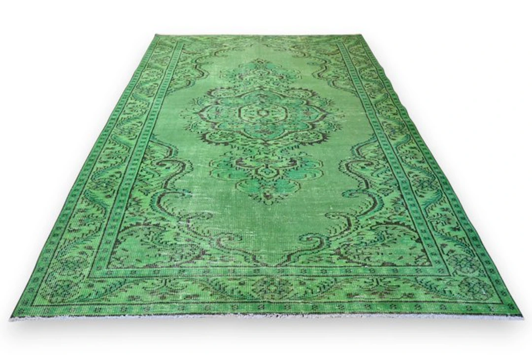 Green vintage - Rug - 260 cm - 180 cm - √ handmade √ certificate